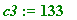 c3 := 133